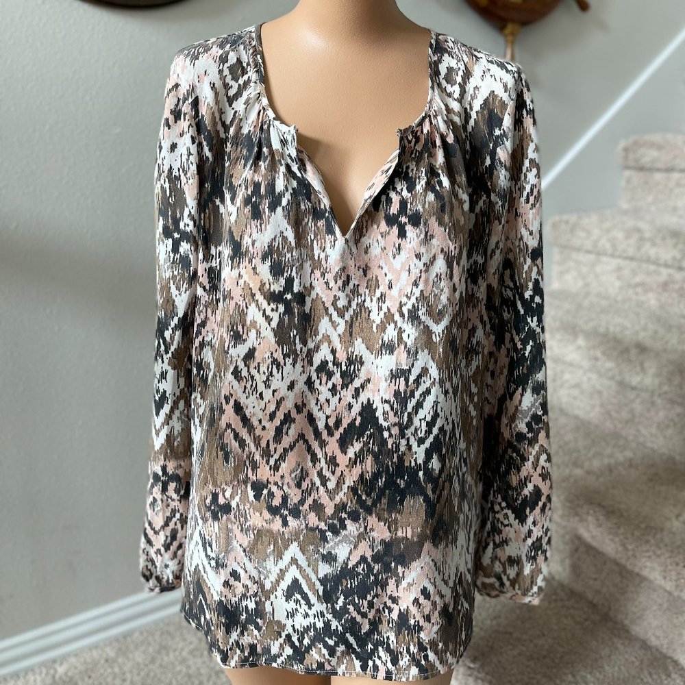 Ecru brand Open or closed front button blouse